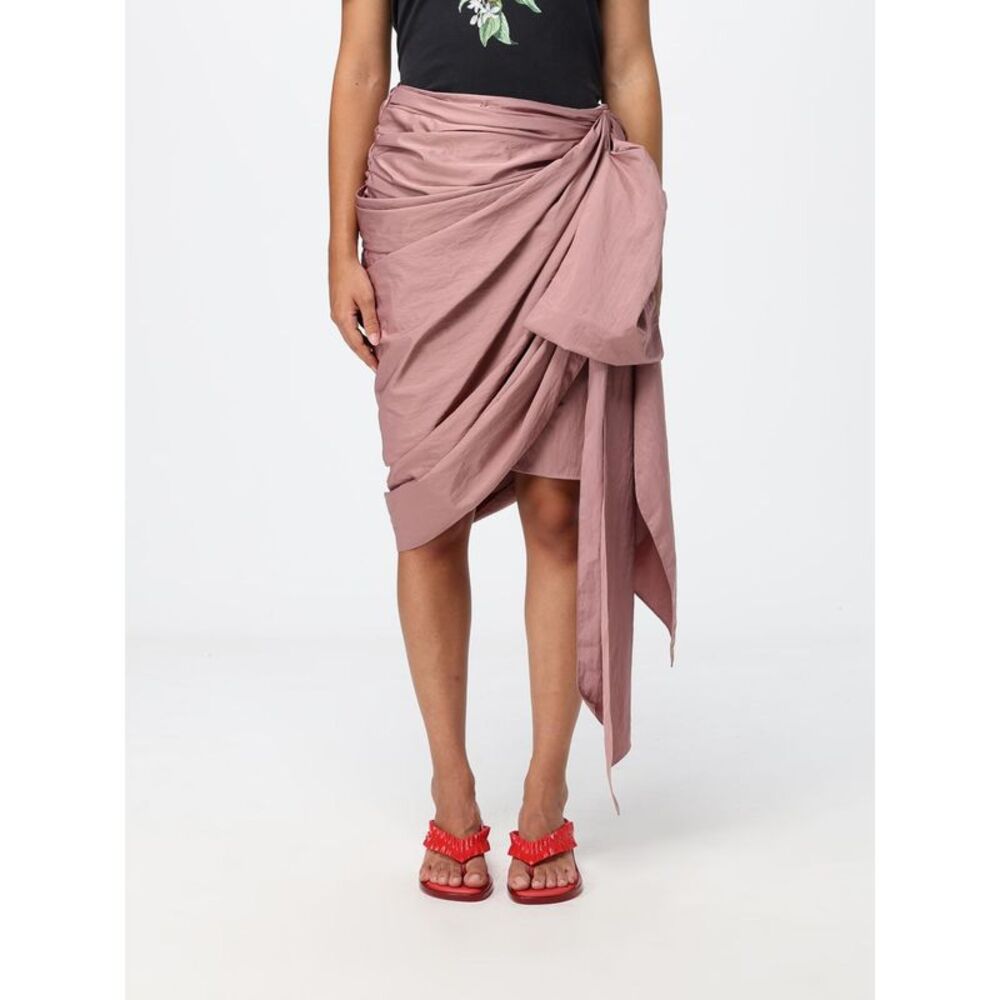 Chloe Women Chloe Asymmetric Taffeta Midi Wrap Skirt